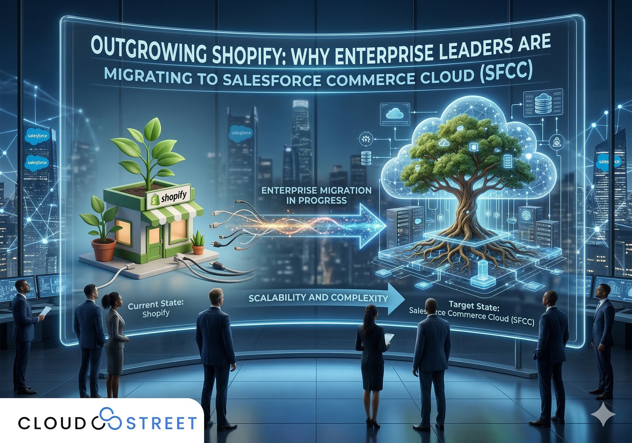 Outgrowing Shopify? Why Enterprise Leaders are Migrating to Salesforce Commerce Cloud (SFCC)